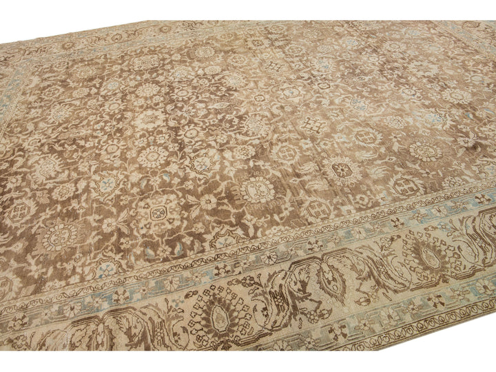 Antique Mahal Wool Rug 10 X 14