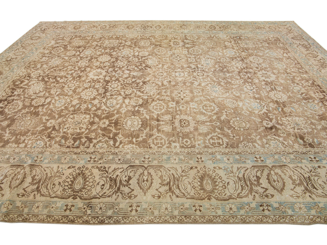 Antique Mahal Wool Rug 10 X 14