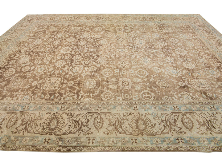 Antique Mahal Wool Rug 10 X 14
