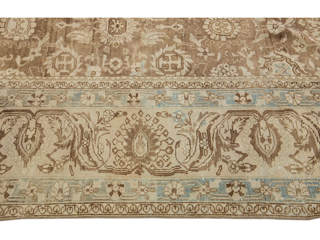 Antique Mahal Wool Rug 10 X 14