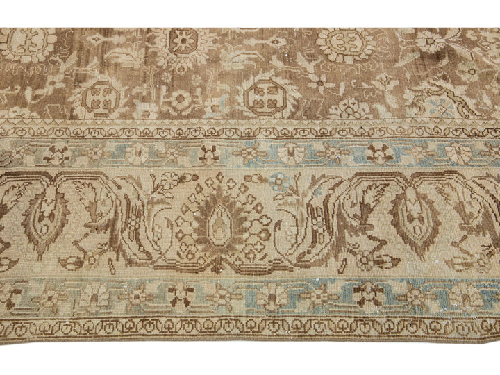 Antique Mahal Wool Rug 10 X 14
