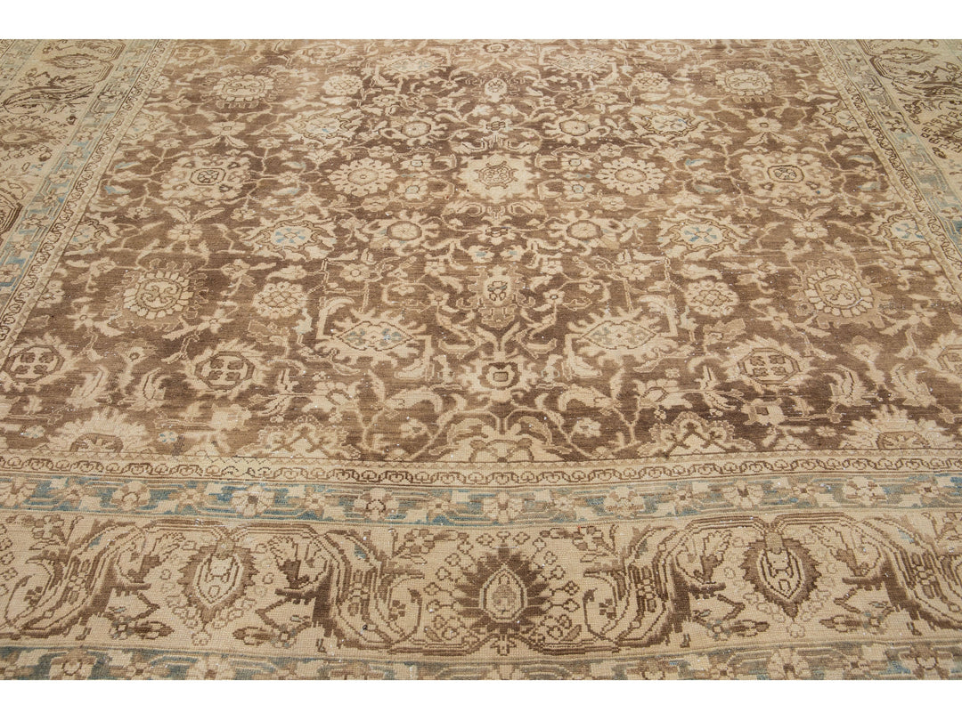 Antique Mahal Wool Rug 10 X 14