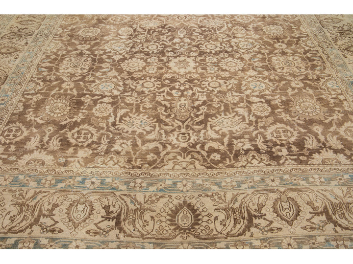 Antique Mahal Wool Rug 10 X 14