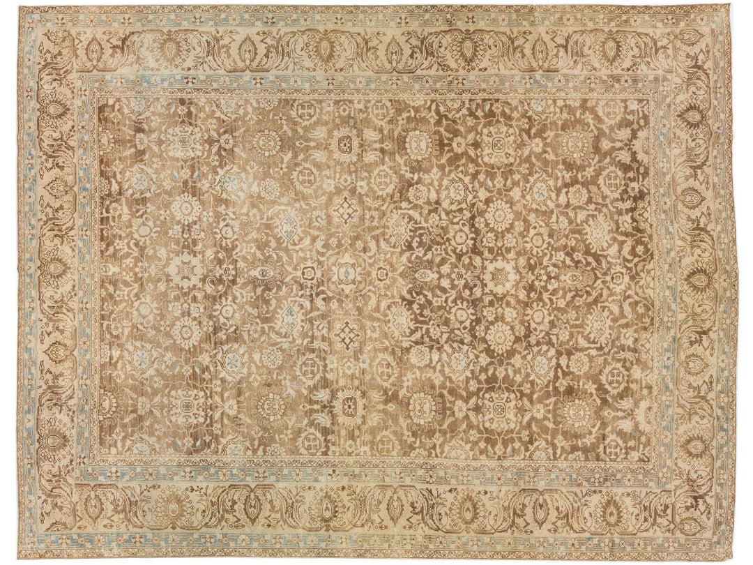 Antique Mahal Wool Rug 10 X 14