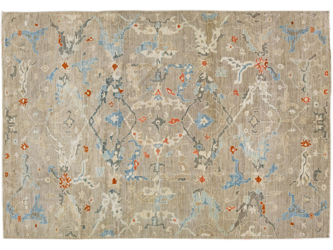 Modern Sultanabad Rug 9 X 13