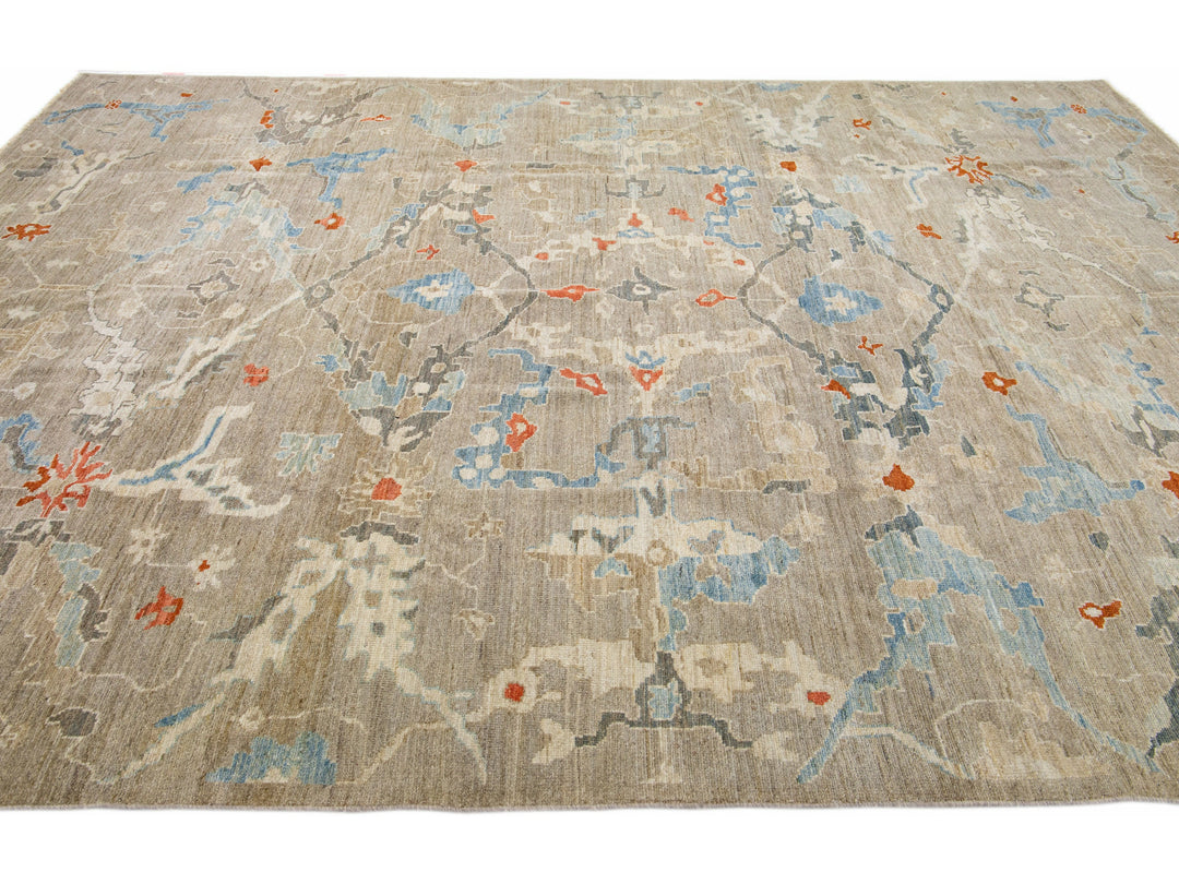 Modern Sultanabad Rug 9 X 13