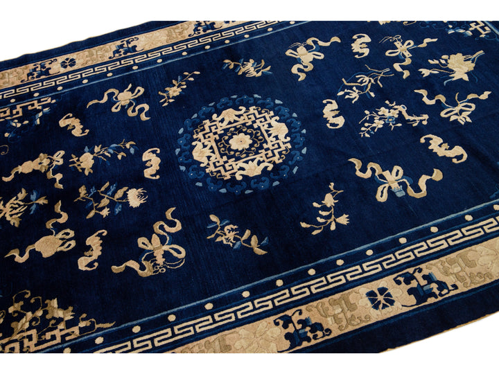 Antique Chinese Peking Wool Rug 5 X 8