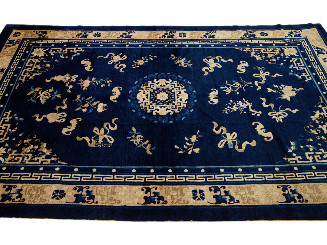 Antique Chinese Peking Wool Rug 5 X 8