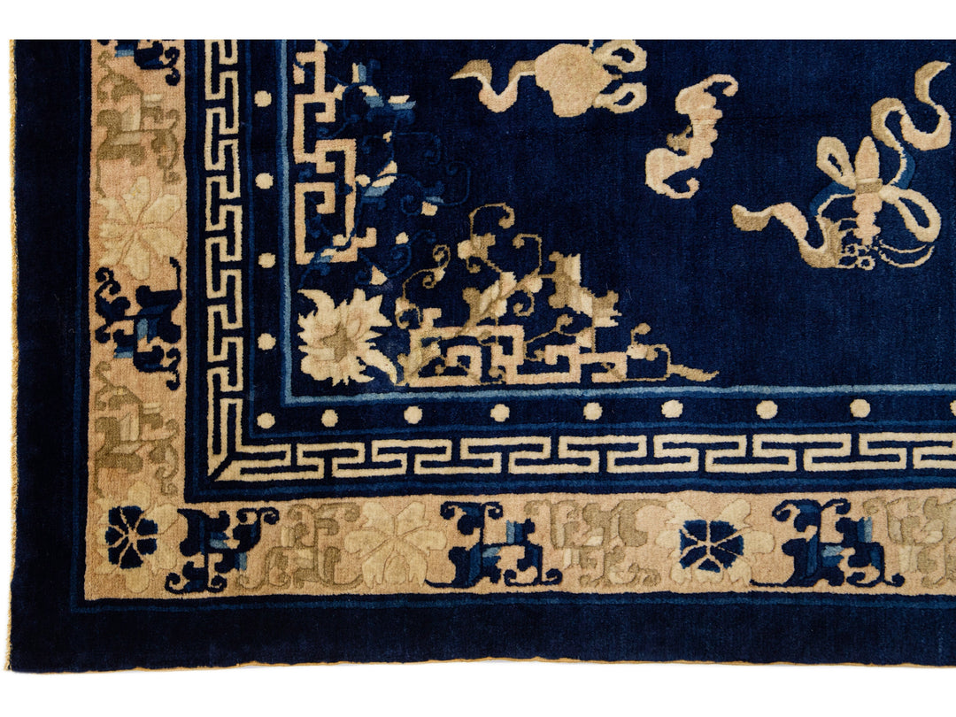 Antique Chinese Peking Wool Rug 5 X 8