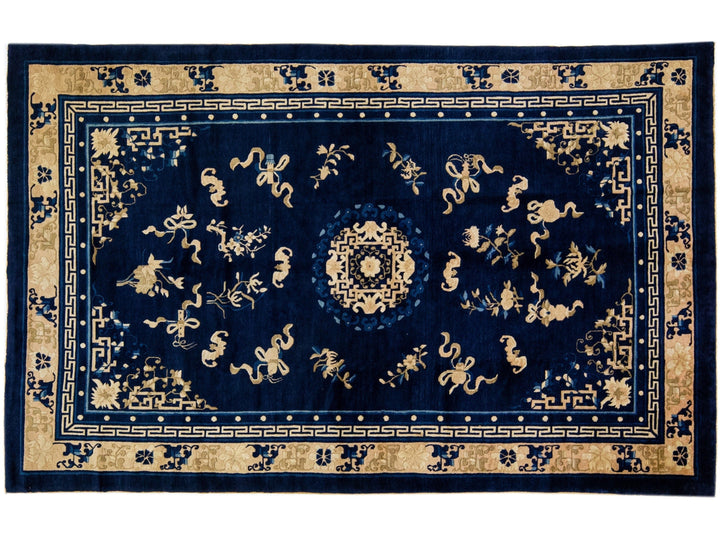 Antique Chinese Peking Wool Rug 5 X 8