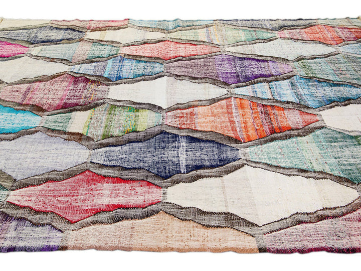 Modern Kilim Wool Rug 9 X 12