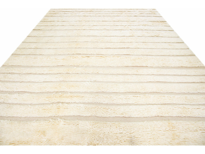 Modern Moroccan Wool Rug 10 X 14