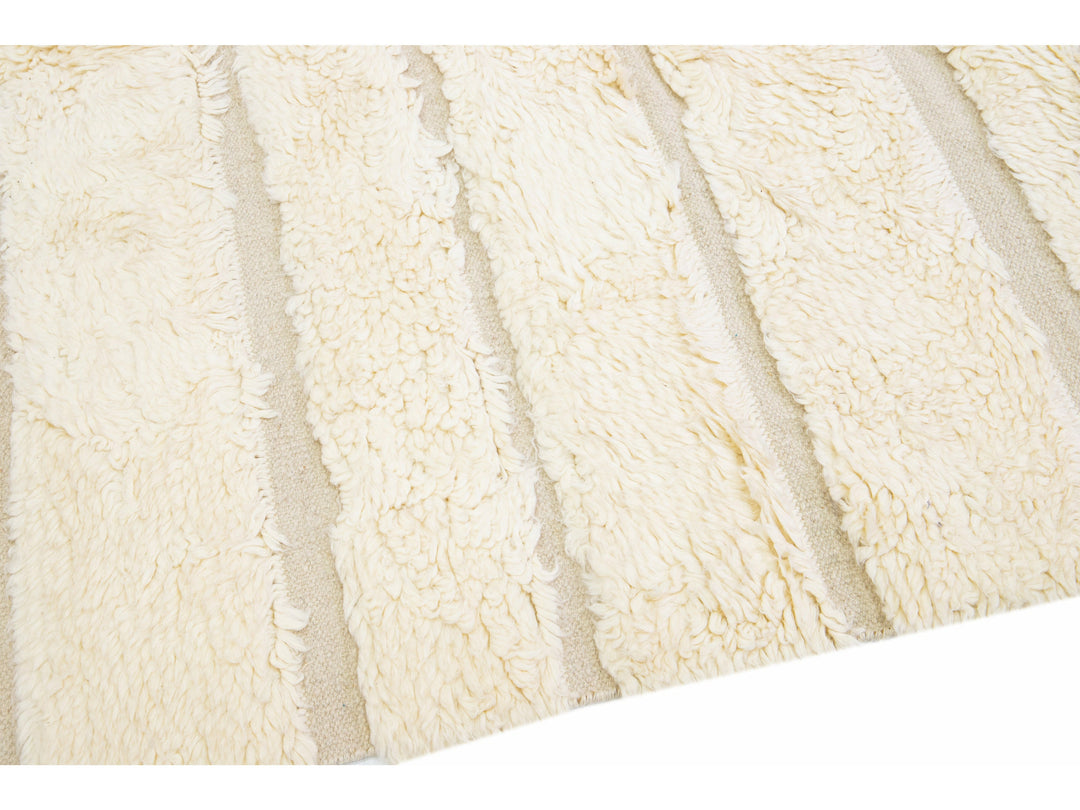 Modern Moroccan Wool Rug 10 X 14