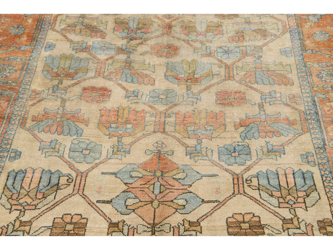 Antique Malayer Wool Runner 5 X 10