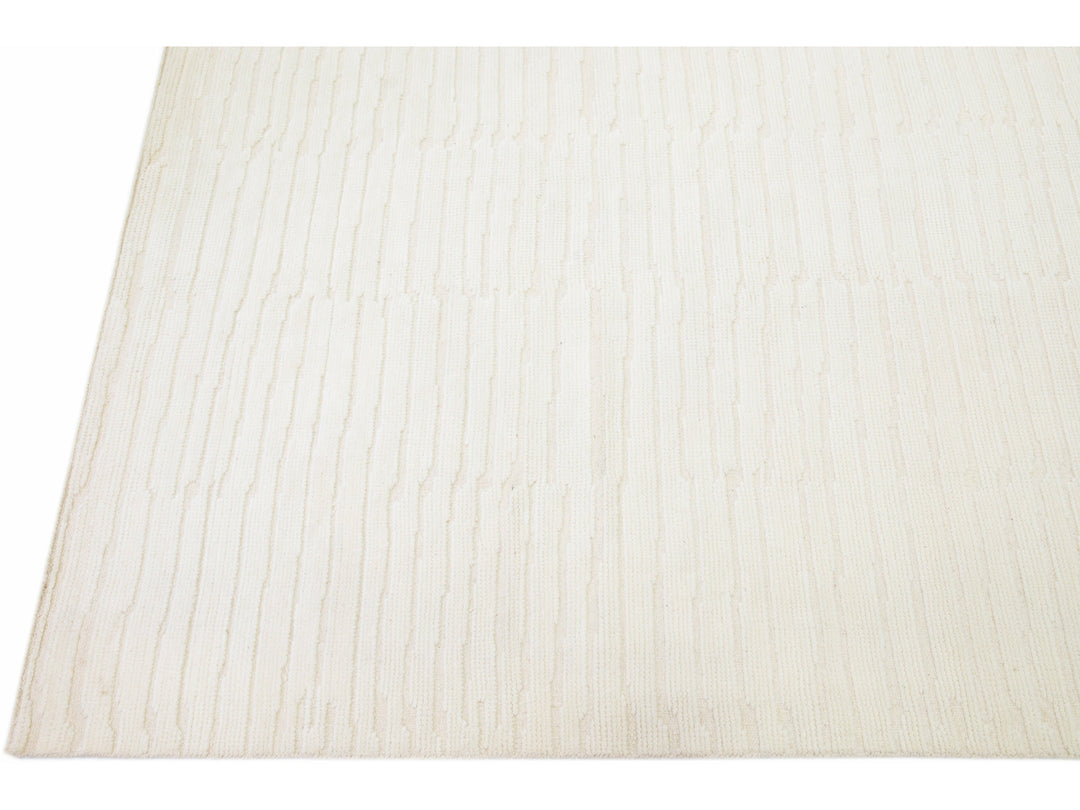 Modern Moroccan Wool Rug 10 X 14