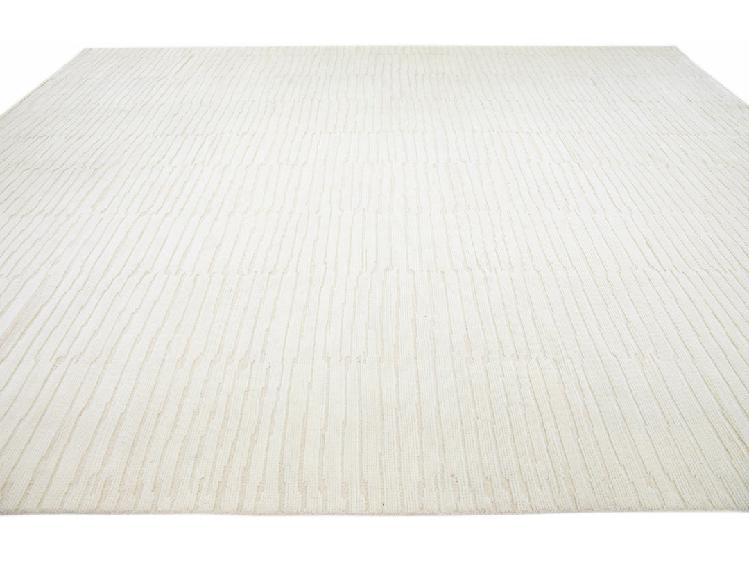 Modern Moroccan Wool Rug 10 X 14