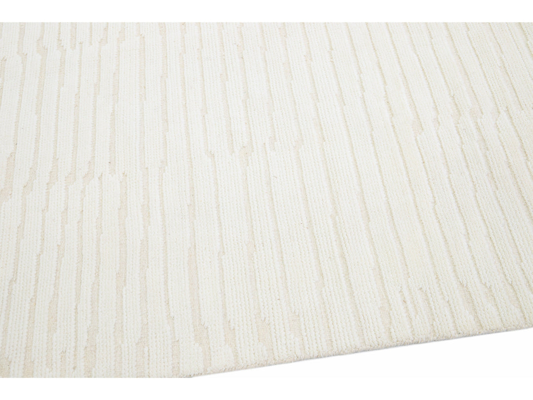 Modern Moroccan Wool Rug 10 X 14