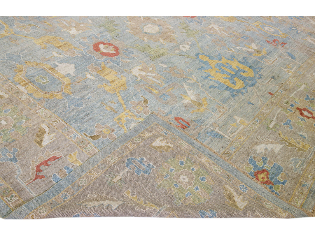 Modern Sultanabad Rug 13 X 21