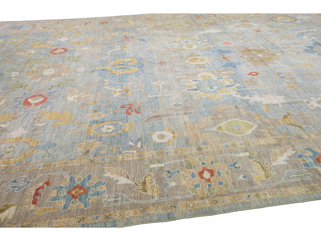 Modern Sultanabad Rug 13 X 21