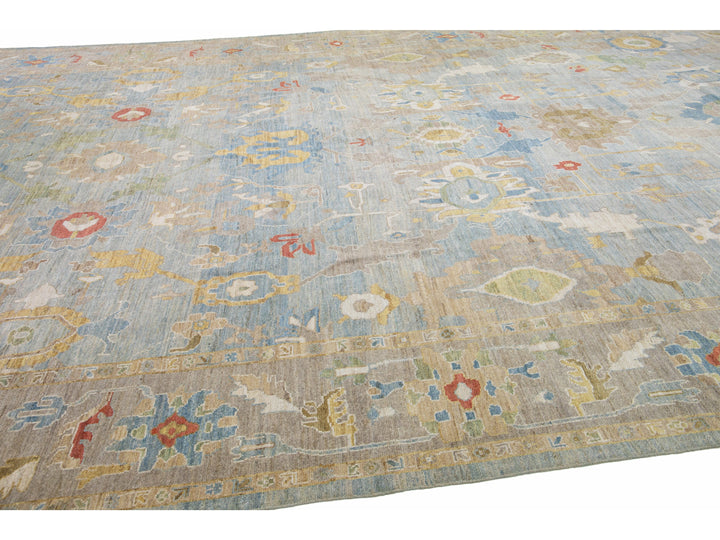 Modern Sultanabad Rug 13 X 21
