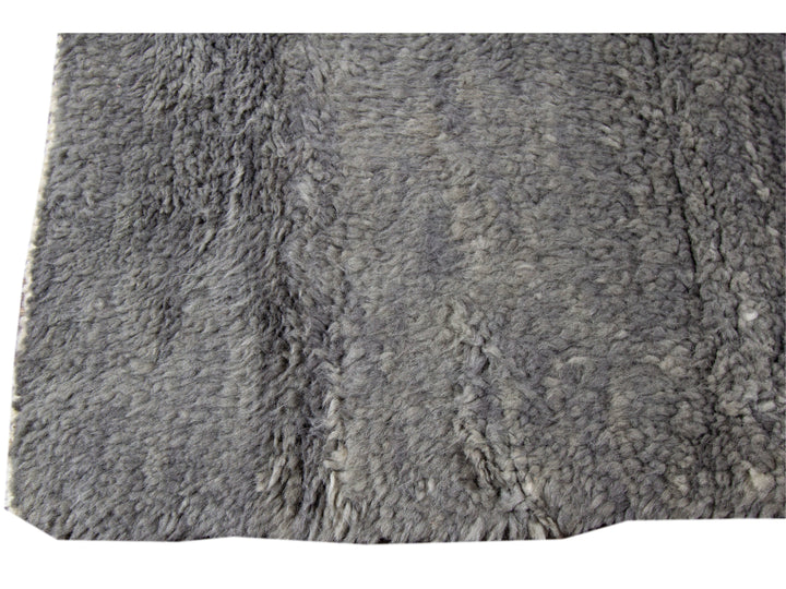 Modern Moroccan-Style Oversize Wool Rug 13 x 19