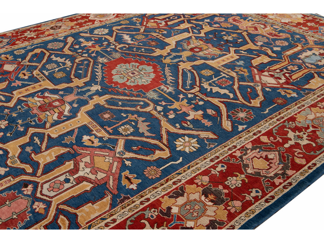 Vintage Turkish Wool Rug 10 X 14