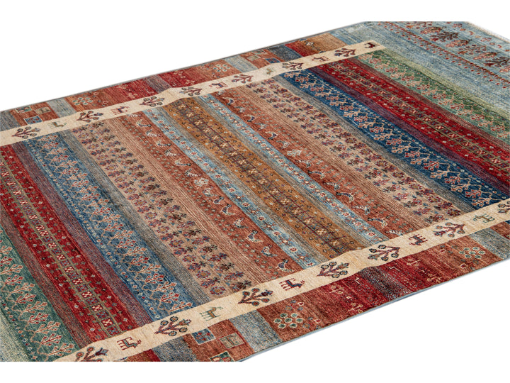 Modern Gabbeh-Style Rug 5 X 8