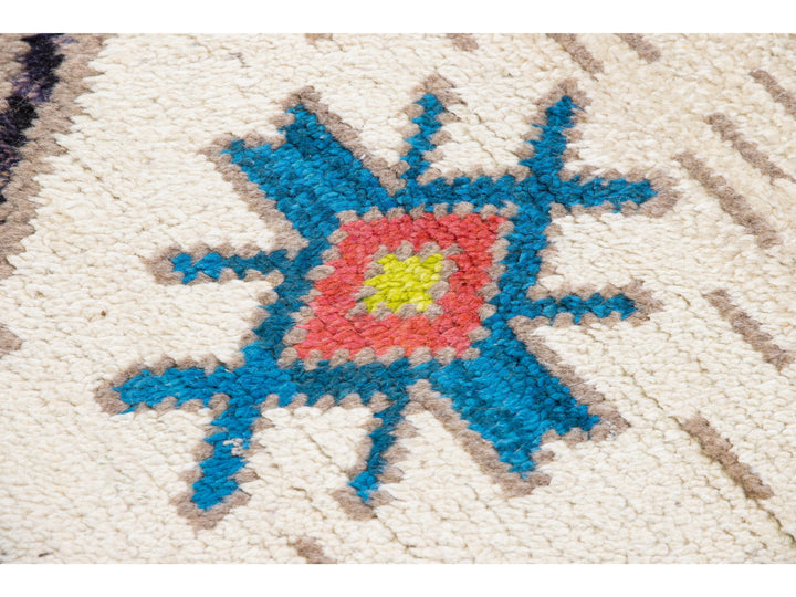 Modern Moroccan Wool Rug 9 X 13