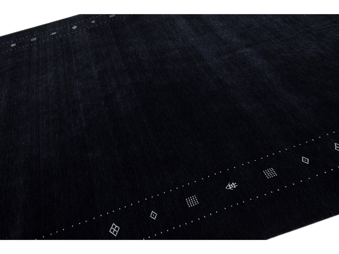 Modern Gabbeh Wool Rug 10 X 14