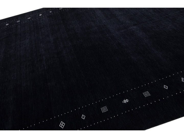 Modern Gabbeh Wool Rug 10 X 14