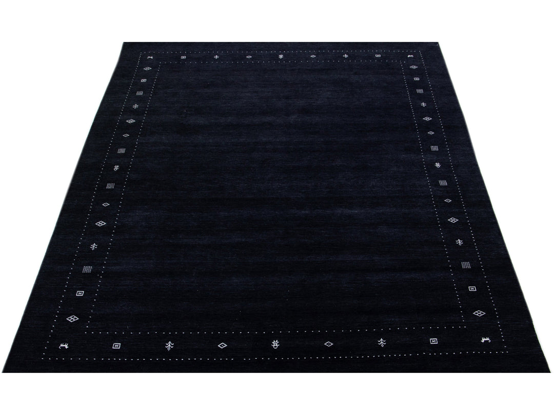 Modern Gabbeh Wool Rug 10 X 14