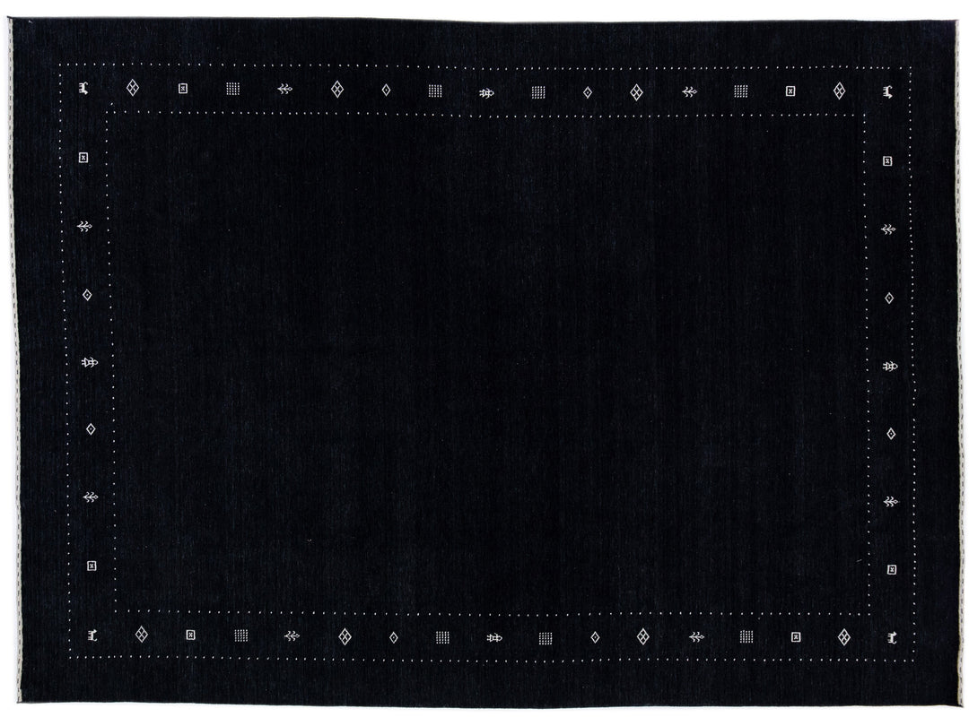 Modern Gabbeh Wool Rug 10 X 14