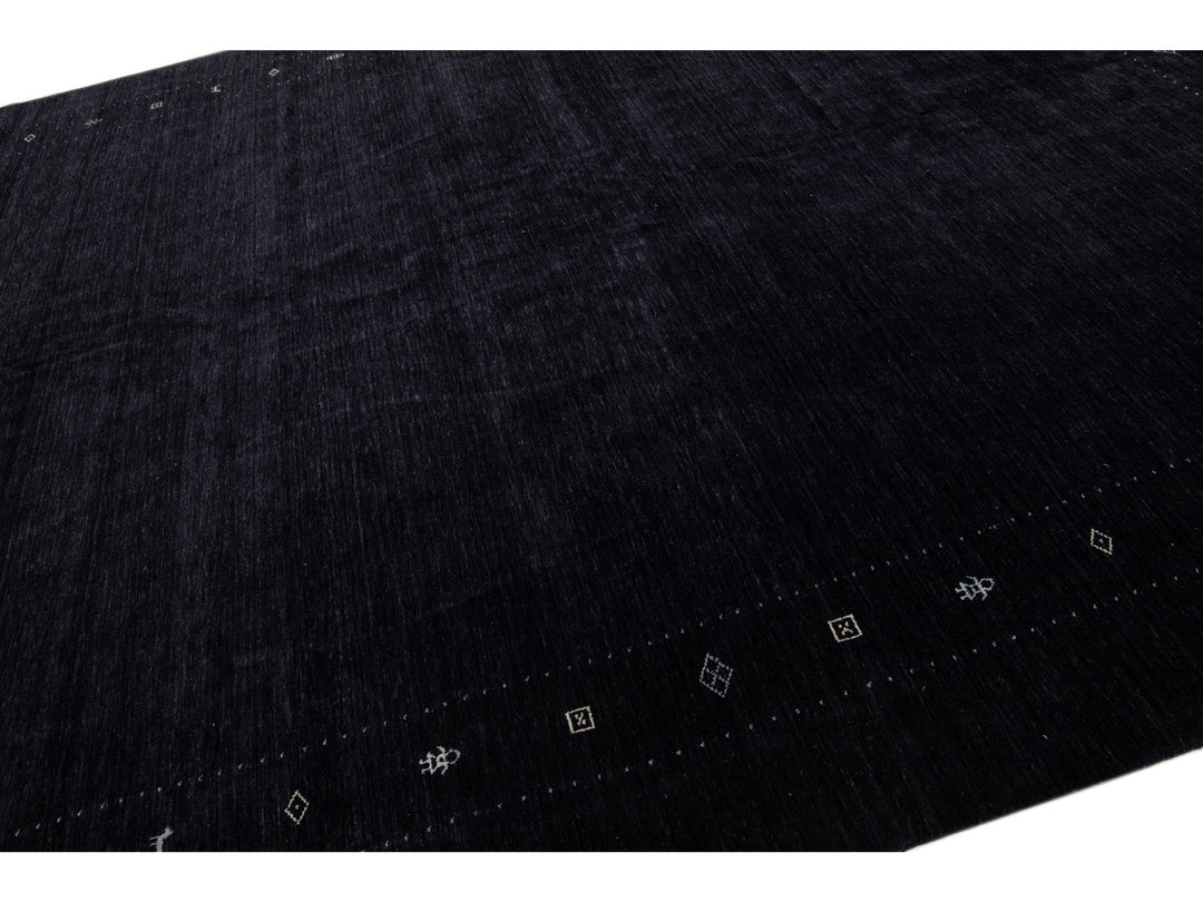 Modern Gabbeh Wool Rug 12 X 15