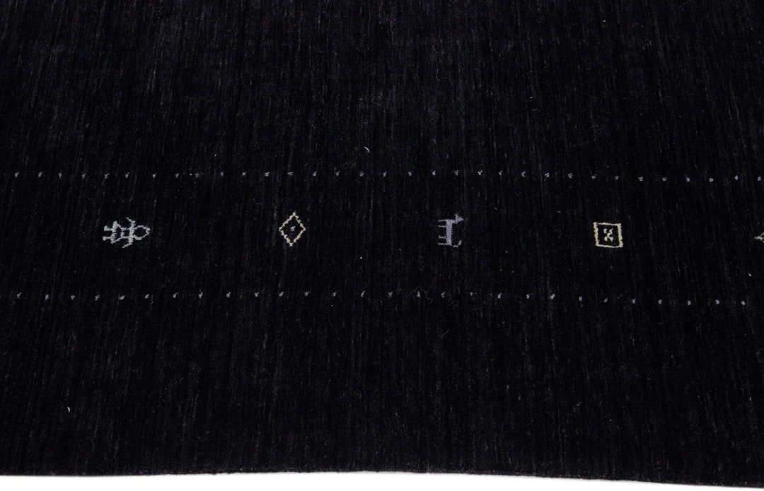 Modern Gabbeh Wool Rug 12 X 15