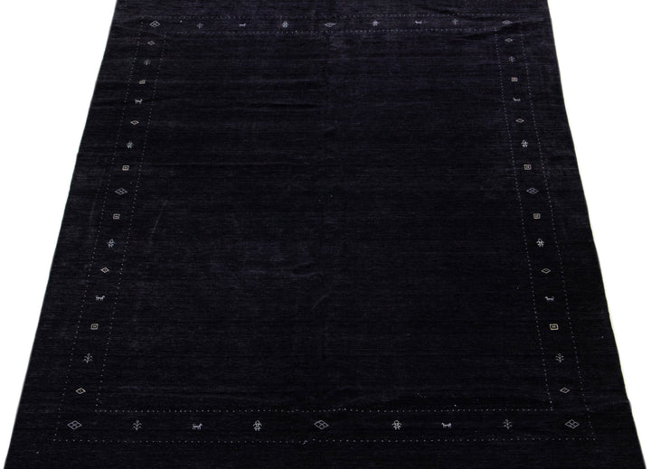 Modern Gabbeh Wool Rug 12 X 15