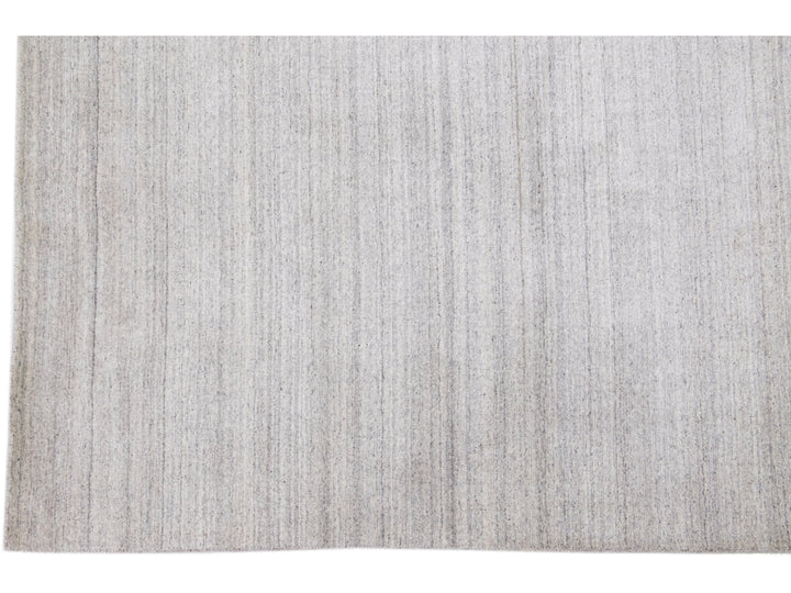 Modern Gabbeh Wool Rug 9 X 11