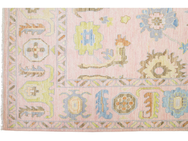Modern Oushak Wool Rug 12 X 18