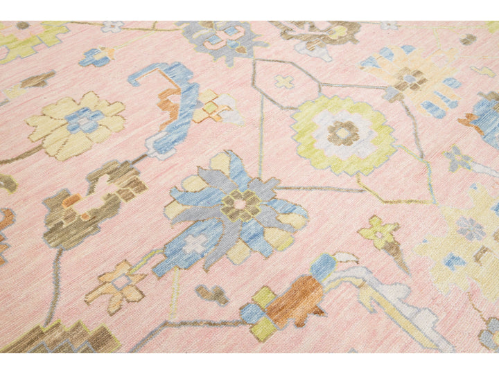 Modern Oushak Wool Rug 12 X 18