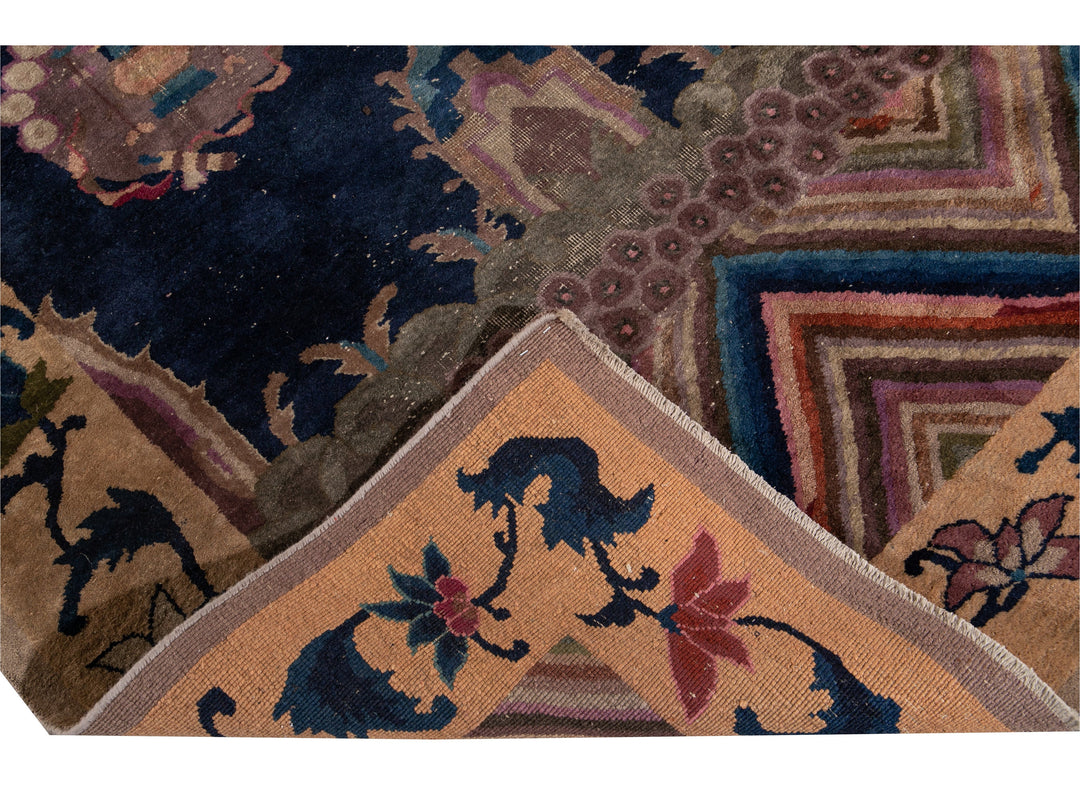 Antique Art Deco Chinese Rug 6 X 14