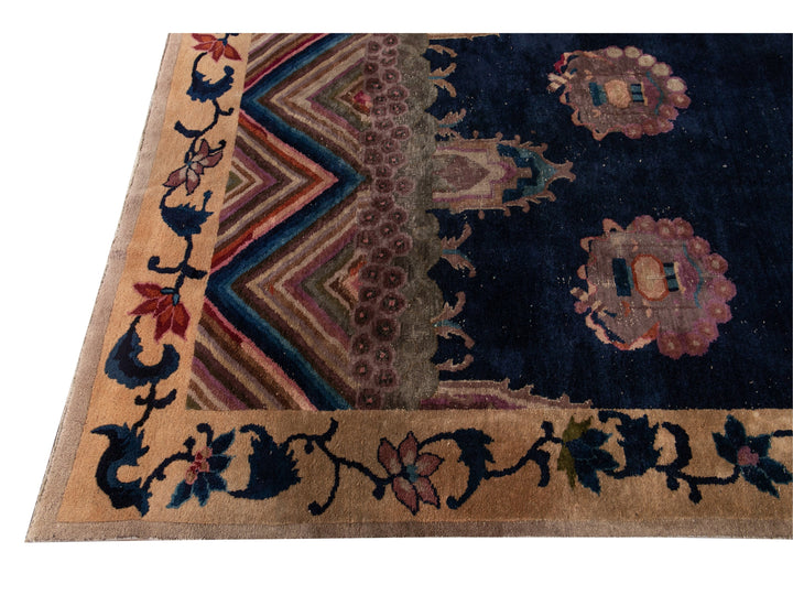 Antique Art Deco Chinese Rug 6 X 14