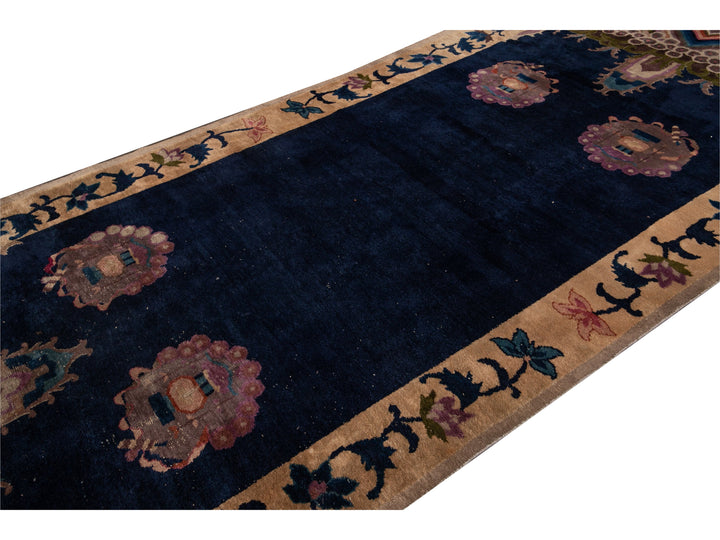 Antique Art Deco Chinese Rug 6 X 14