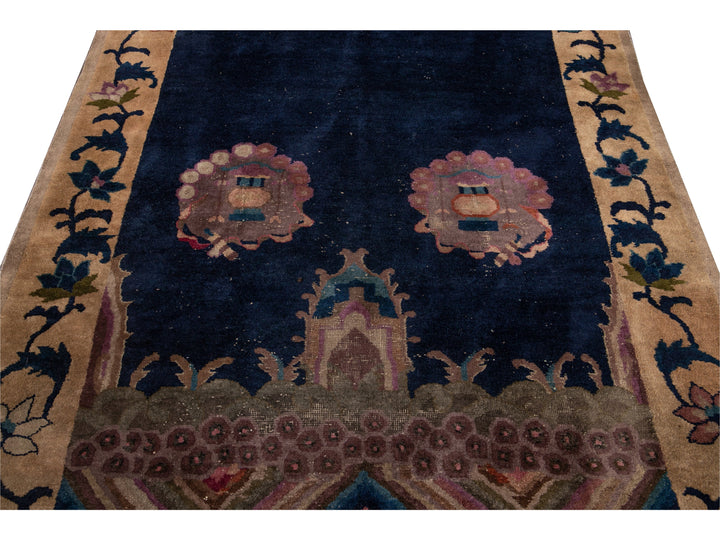 Antique Art Deco Chinese Rug 6 X 14