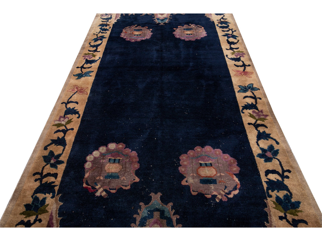 Antique Art Deco Chinese Rug 6 X 14