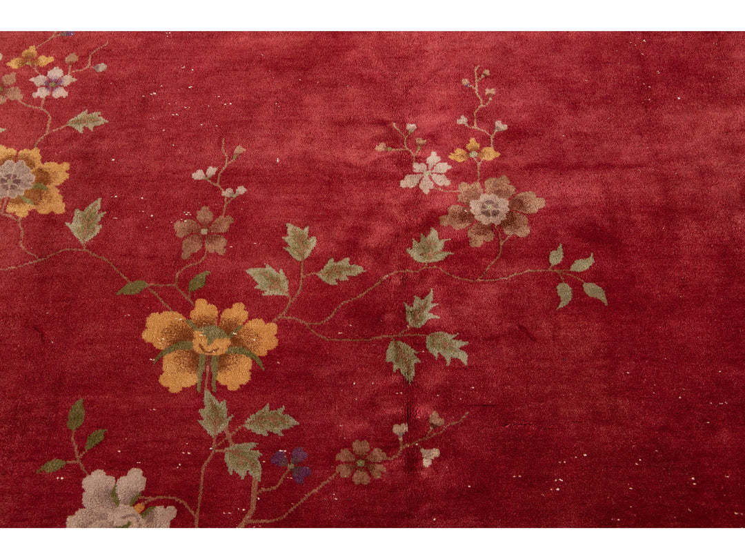 Antique Art Deco Wool Rug 8 X 10