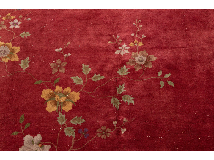 Antique Art Deco Wool Rug 8 X 10