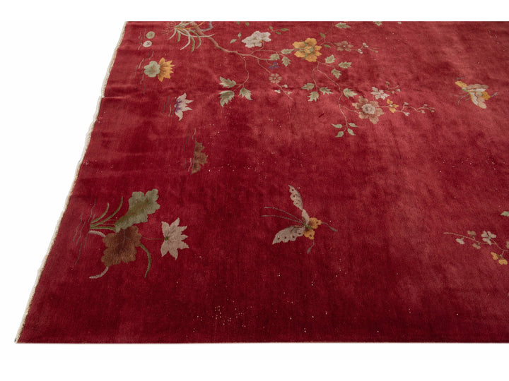 Antique Art Deco Wool Rug 8 X 10