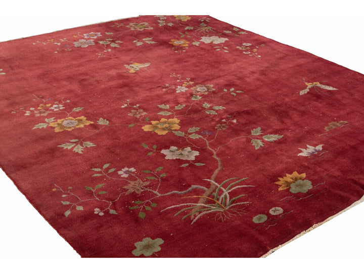 Antique Art Deco Wool Rug 8 X 10