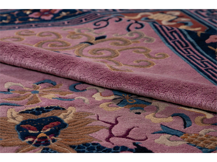 Antique Unique Beijing Wool Rug 9 X 12