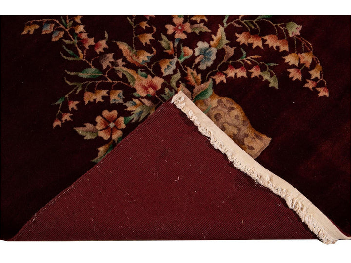 Vintage Art Deco Chinese Wool Rug 8 X 10