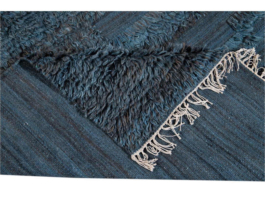 Modern Moroccan Berber Wool Rug 10 X 14